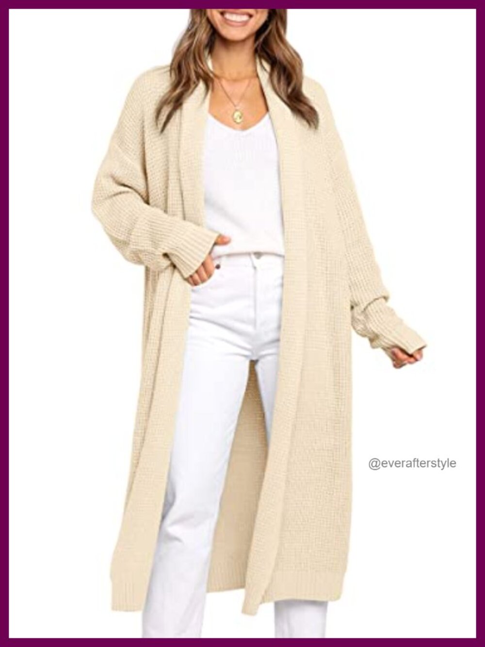 Oversized Ribbed Knit Long Cardigan Sweater Coat Open Front Fall Winter